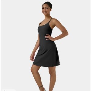 Everyday 2-in-1 Activity Dress Longer with Adjustable Straps - Black - Halara